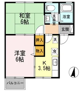 コンフォールコート【2階】の間取り