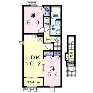 AJISAI T.T【2階】の間取り