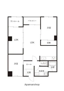 扇ヶ丘ビル【601号室】の間取り