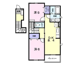 トゥインクルⅢ【2階】の間取り