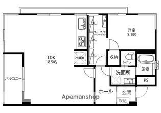 パークハウス泉野【707号室】の間取り