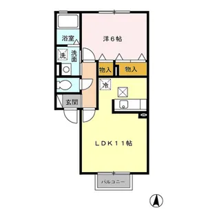 ぷらんたんⅢ【1階】の間取り