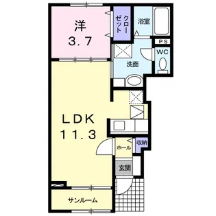 ヴィータ【1階】の間取り