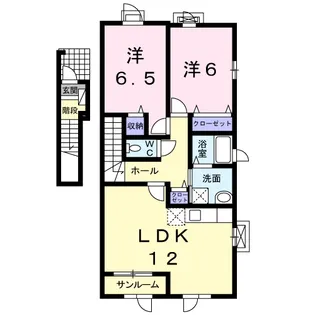 Nソレイユ【2階】の間取り