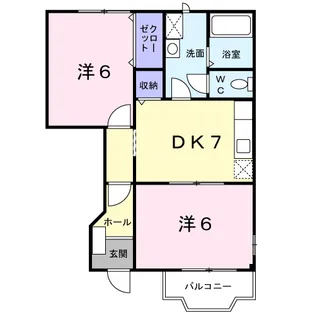 ムーラン【1階】の間取り