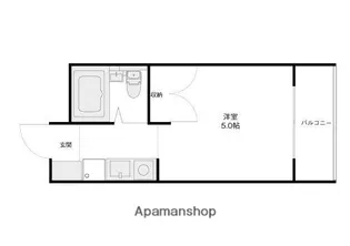 メゾンソレイユ野々市【306号室】の間取り