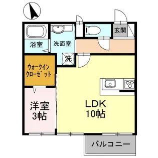 Dーレジデンス玉川図書館前【2階】の間取り