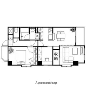 トーカンマンション泉野【307号室】の間取り