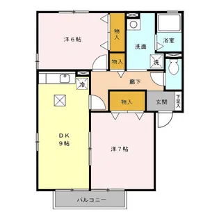 セジュール・シェーン【101号室】の間取り