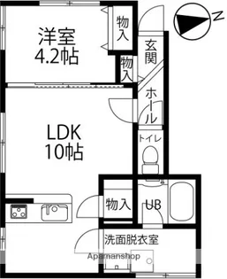 LSフォレストⅡ【101号室】の間取り