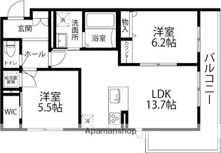 ECRARGE(エクラージュ)【302号室】の間取り