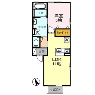 クレセントSK【2階】の間取り