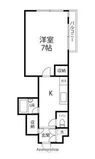 NOOK M16【306号室】の間取り