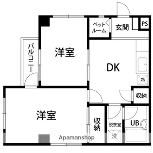 NOOK M16【207号室】の間取り