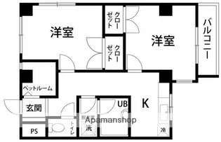 NOOK M16【203号室】の間取り