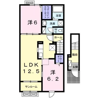 アベリア【2階】の間取り