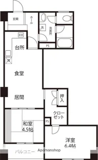 GRAND SUNPIA【305号室】の間取り