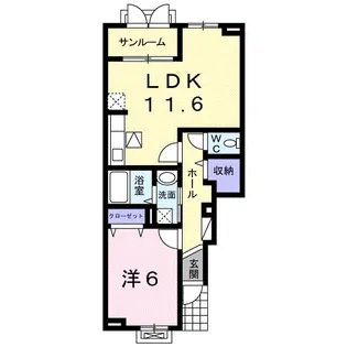 呉竹ヒルズⅢ【1階】の間取り