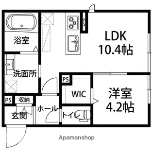 BLOOM TERRACE【102号室】の間取り