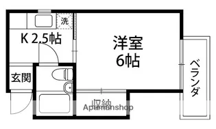 プラウド弥生【302号室】の間取り