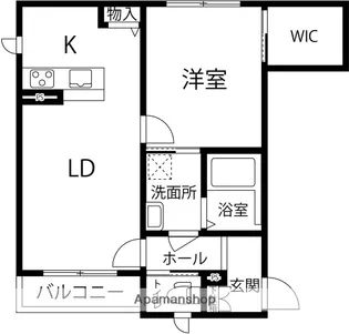 ヴィラーチェ【101号室】の間取り