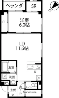 セレーネ【305号室】の間取り