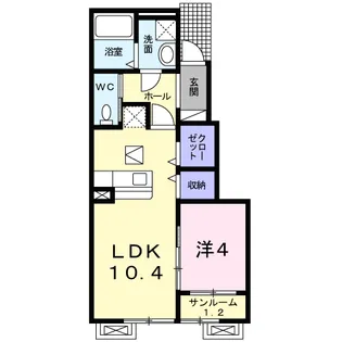 Nシルフィード【1階】の間取り