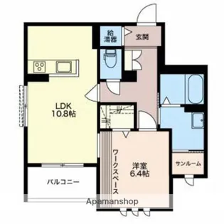 AMBIERA(アンビエラ)【205号室】の間取り