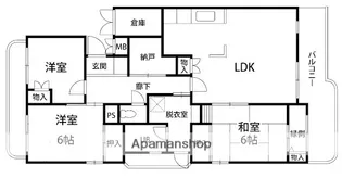 ウィスキーレジデンス泉野【201号室】の間取り