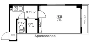 GARBO【406号室】の間取り