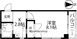 GARBO【301号室】の間取り