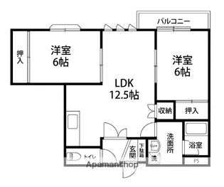 ラフォーレ高尾台【202号室】の間取り