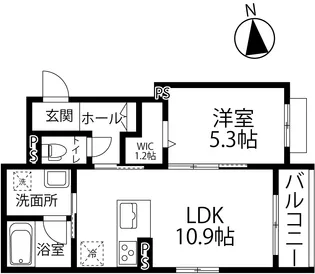 ピノ増泉【202号室】の間取り