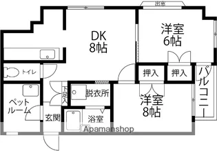 NOOK M15【305号室】の間取り