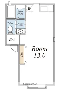 ルミナス八日市【102号室】の間取り