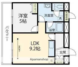 ウッドビレッジ高尾台【3C号室】の間取り