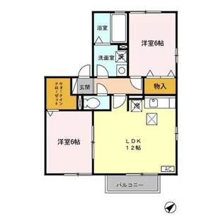 ウィンベル24 B【2階】の間取り