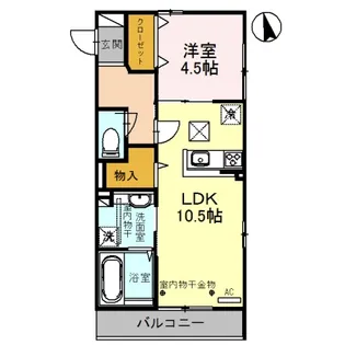 ゼフィール A【1階】の間取り