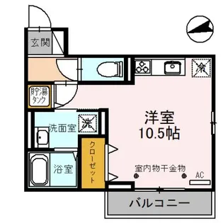 DーRESIDENCE長土塀Ⅰ【2階】の間取り