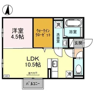セジュール ベルサイユ【2階】の間取り
