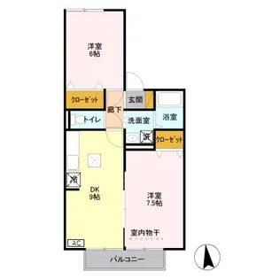 フロイデ【1階】の間取り