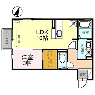 PROGRESS・M(プログレス・エム)【2階】の間取り