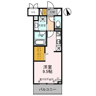 Dーレジデンス椿・幸町【5階】の間取り