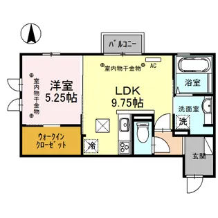 La・TourⅡ(ラ・トゥールⅡ)【1階】の間取り