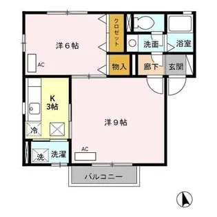 CLOVER(クローバー)【1階】の間取り