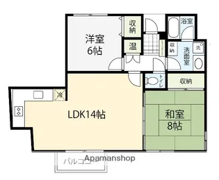 グレース泉野【402号室】の間取り