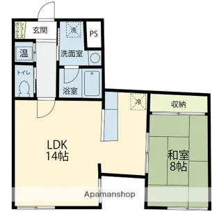 グレース泉野【102号室】の間取り