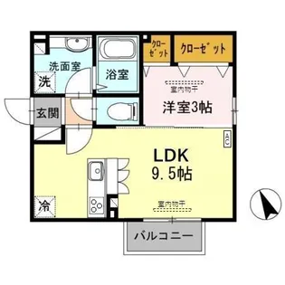 ミーティア【2階】の間取り