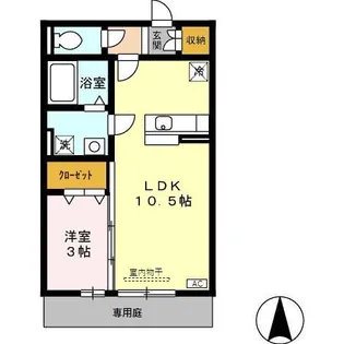 アドバンスS【1階】の間取り