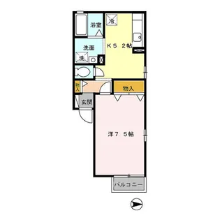 シャルマン東海【105号室】の間取り